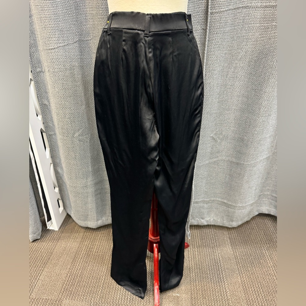 NWOT Zara Black Satin Pants Size XS